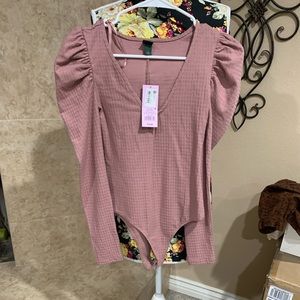 New with tags Wild Fable bodysuit mauve color